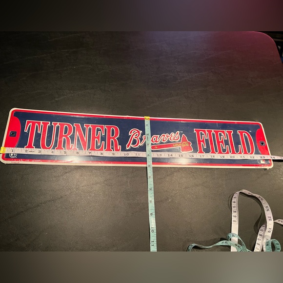 Atlanta Braves Turner Field Stadium MLB Street Aluminum Wall Man Cave Sign - Picture 2 of 4